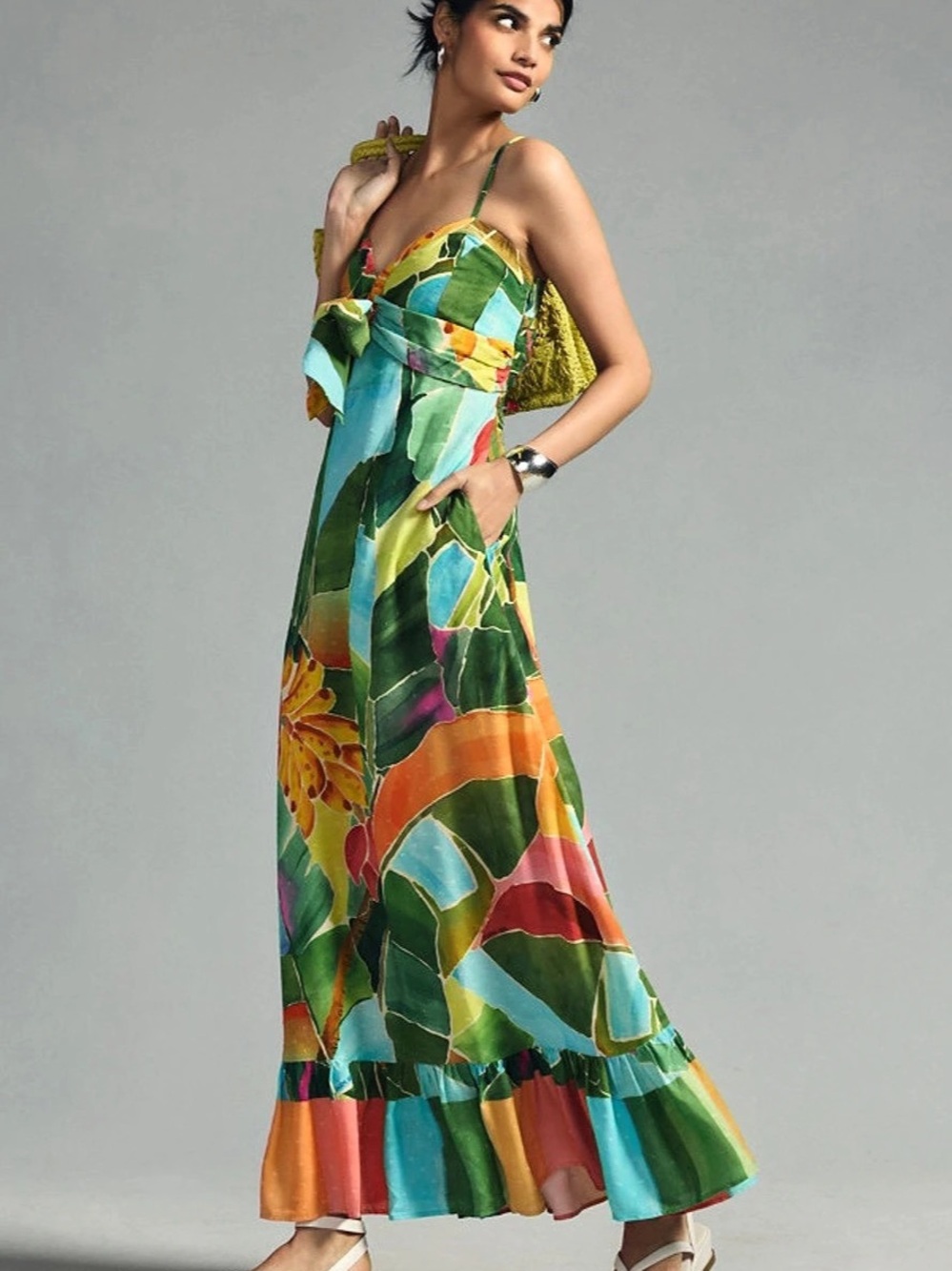 Farm Rio Abstract Print Maxi Dress - Picture 2 of 4